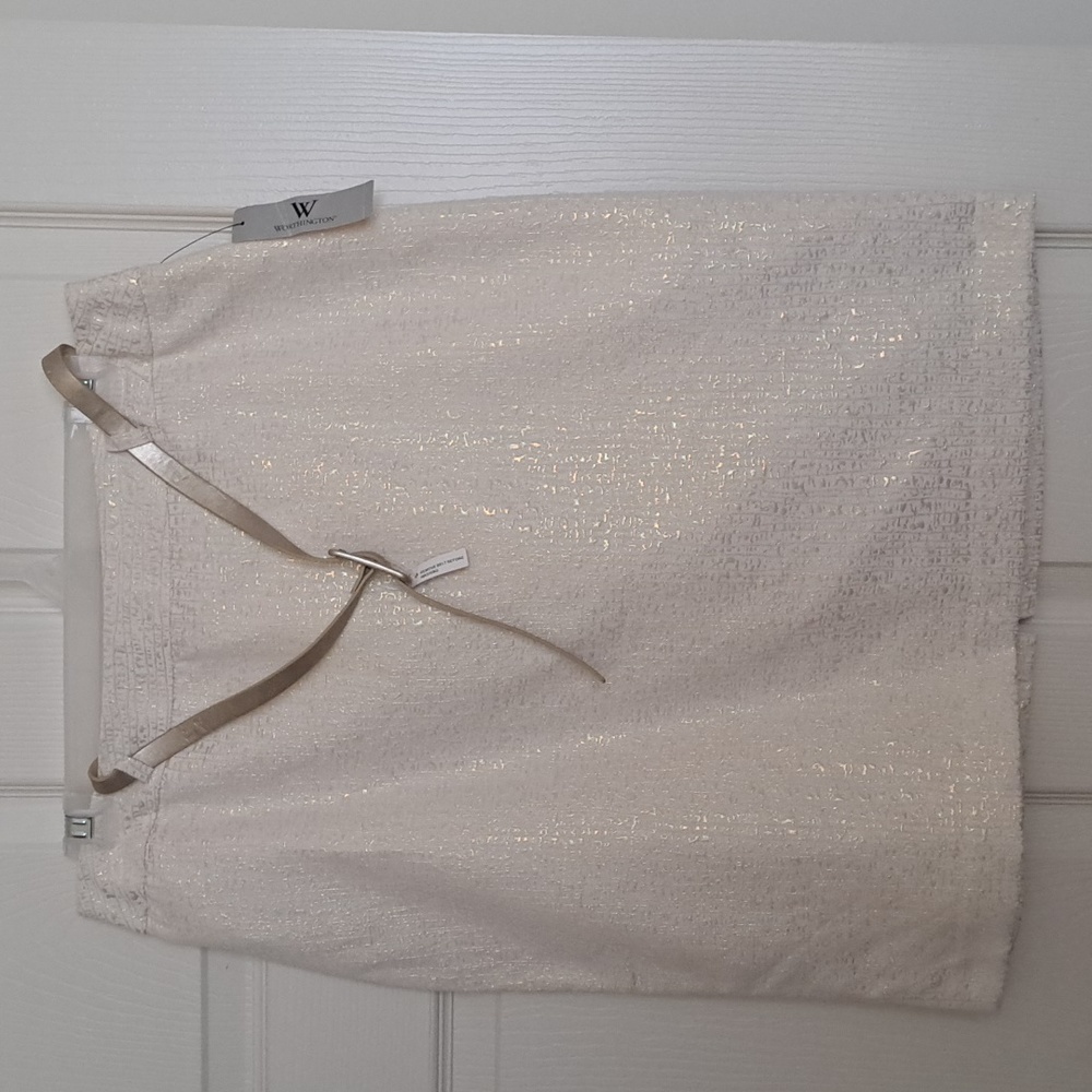 Nwt Gold Dip Pencil Skirt